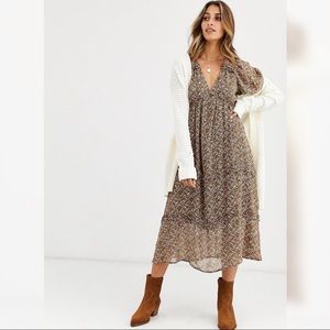 Vero Moda Puff Sleeve Midi Dress from ASOS